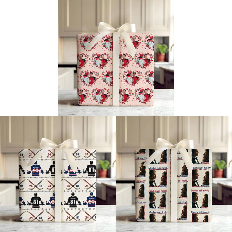 Heated Rivalry TV Series Wrapping Paper, Hollander Rozanov Gift Wrap ...