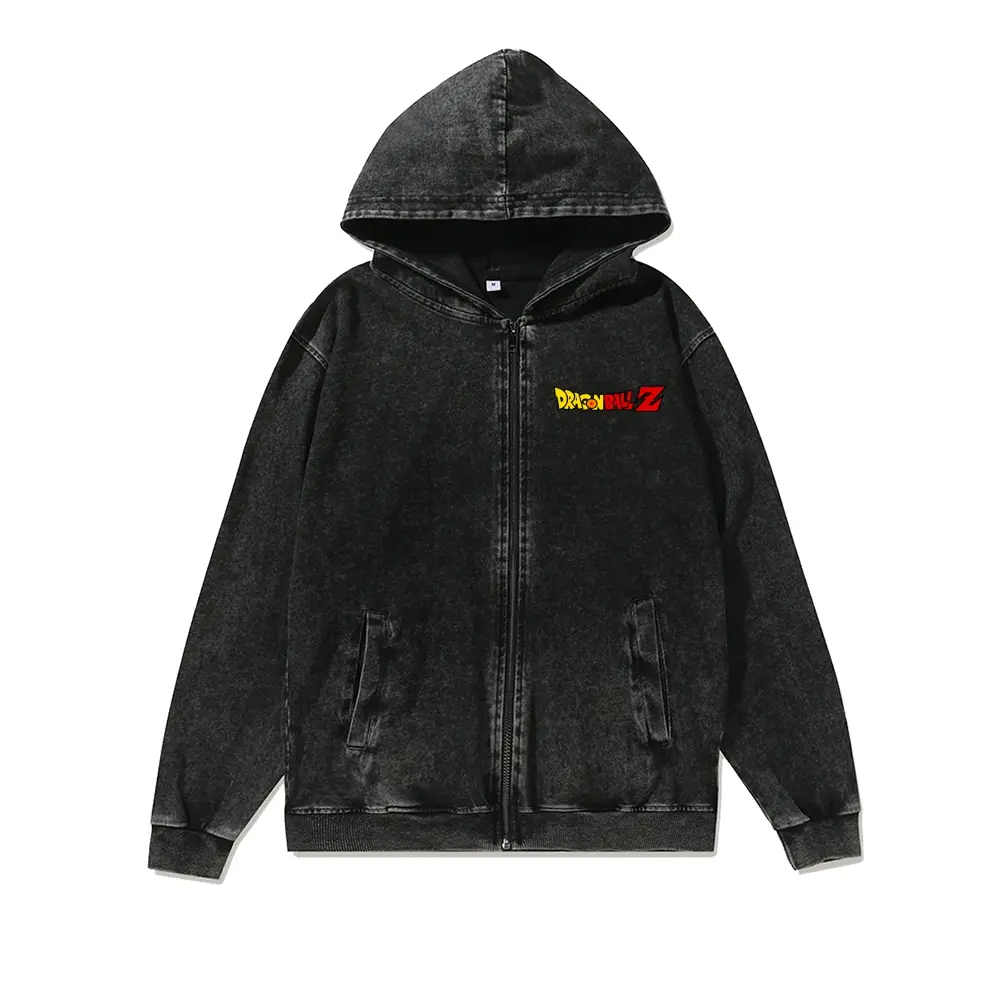 Unisex Summer outfits men streetwear 80s 90s graphic tees cotton Anime funny Washed Hoodies men gifts