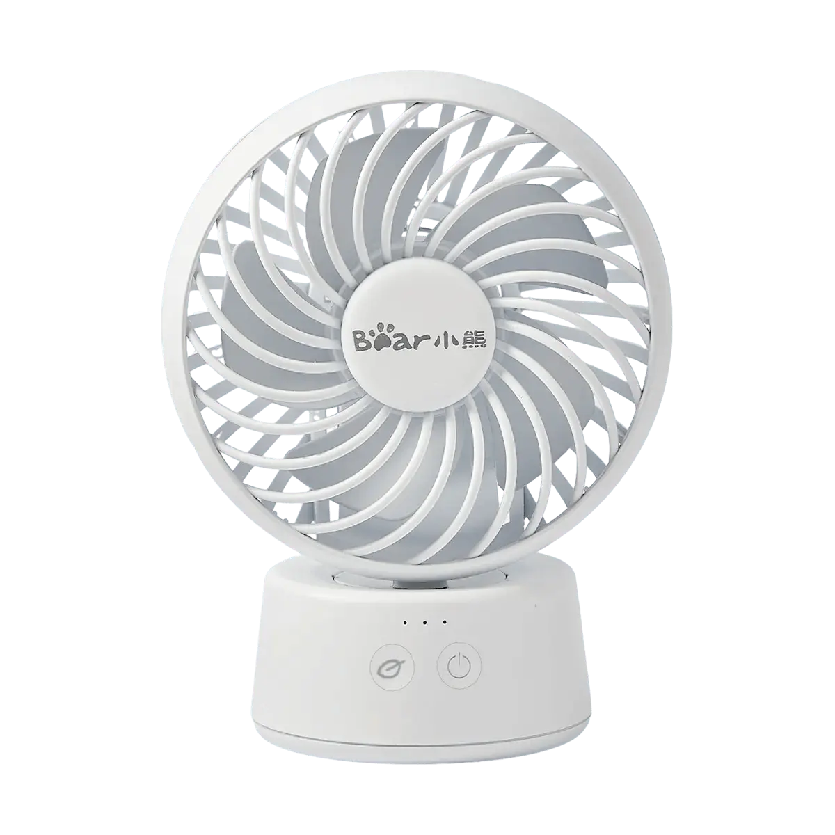 Bear Desktop Wireless Fan, Quiet Operation, 8-Hour Battery Life, USB Rechargeable, DFS-C09C5 - Portable Personal Fan for Home & Office