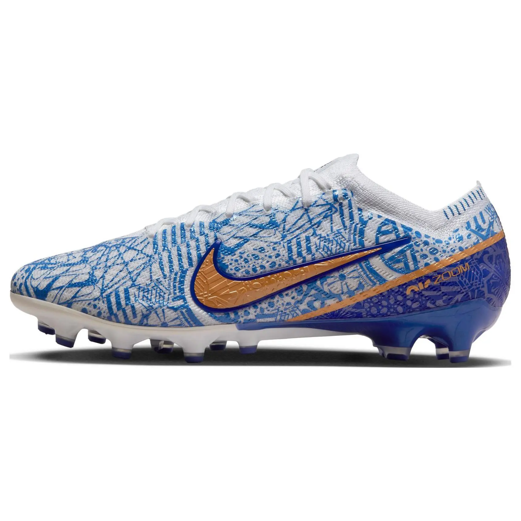 Nike Zoom Mercurial Vapor 15 Elite CR7 Pro AG Football Shoes for Men with Artificial Grass Grip and Lightweight Fabric Trending Shoes, House White Official Shoes to Get / Maison Mihara