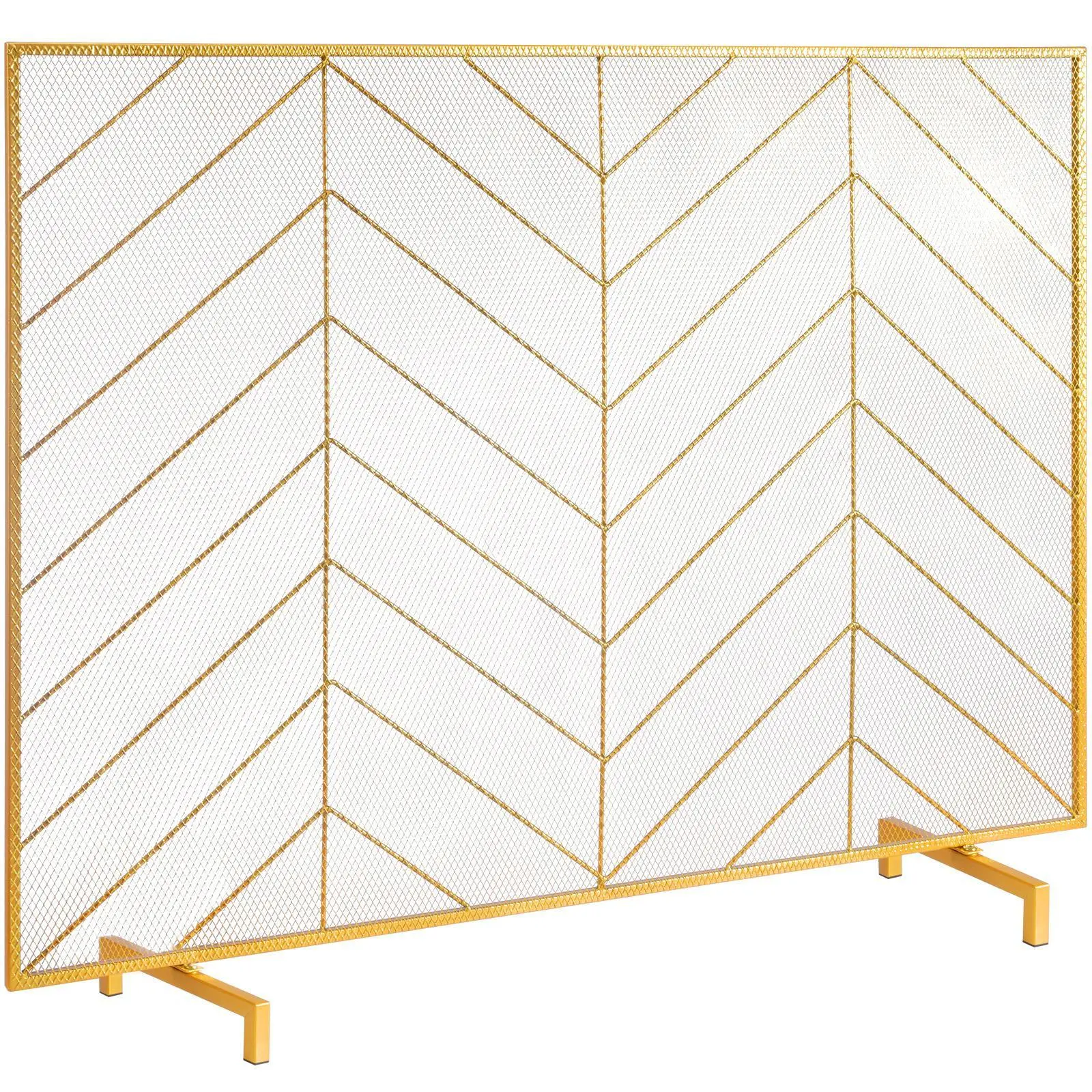 【SummerFinds】VEVOR Fireplace Screen Single Panel,  , Sturdy Iron Mesh Fireplace Screen, 38.6"(L) x29.8"(H) Spark Guard Cover, Simple Installation, Free Standing Fire Fence Grate for Living Room Home Decor Modern
