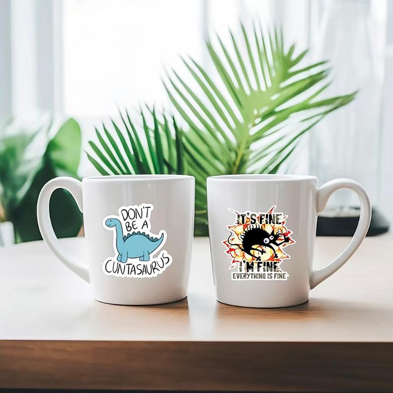 130PCS Funny Saying Sticker Pack - Snarky, Sarcastic Bold Humor Vinyl Waterproof Meme stickers for laptop, computer, water bottle, ipad, phones bumper folding chair sticker pack