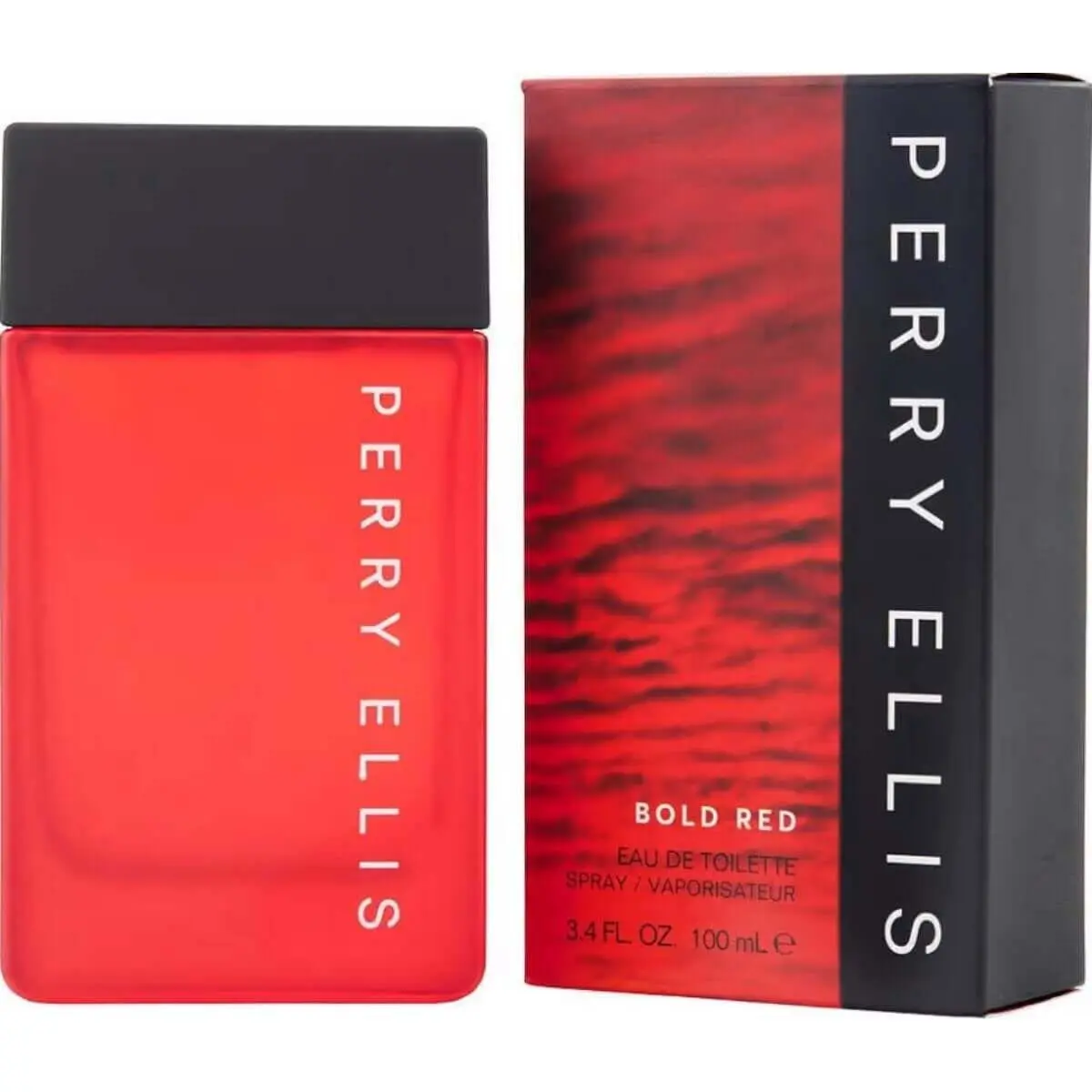 Perry Ellis Bold Red Intense Masculine Men's Eau de Toilette (EDT) Cologne, 3.4 fl oz, New Boxed Men's Fragrance, Intense Men's Fragrance