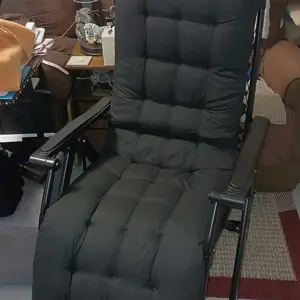 【Valentine's Day gift】Zero Gravity Chair, Reclining Camping Lounge Chair, Reclining Patio Chairs with Cup Holder Trays and Removable Cushion, Folding Recliner for Indoor and Outdoor