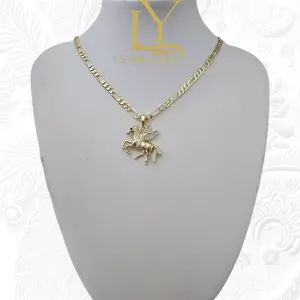LaYaiBoutique Horse Chain #1012 14k Gold Plated HIGH QUALITY