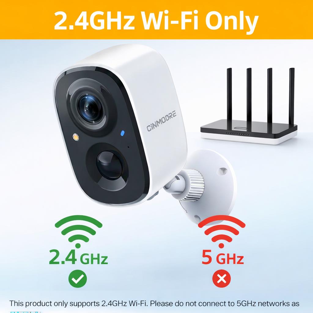 CINMOORE Outdoor/Indoor Magnetic wireless Camera 2.5K,Easy-install 2.4G WiFi Smart Garage Security Camera – HD Video, Full-color Night Vision, Motion Detection, Two-Way Audio, Smartphone Control Lens, Local Installation Card, Monitorin CINMOORE Outdoor/Indoor Magnetic wireless Camera 2.5K,Easy-install 2.4G WiFi Smart Garage Security Camera – HD Video, Full-color Night Vision, Motion Detection, Two-Way Audio, Smartphone Control Lens, Local Installation Card, Monitorin