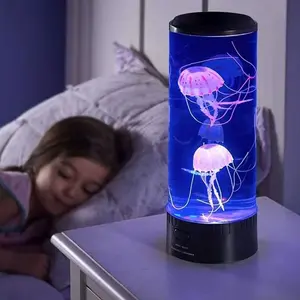 Fluorescent Realistic Jellyfish Set of 3, Aquarium Fish Tank Decorative Ornaments, Floating Fake Jellyfish, Suitable for LED Fish Tank Night Light