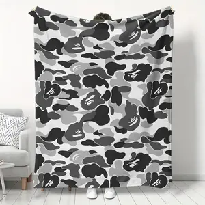 Soft Flannel Blanket with Beautiful Pattern, Perfect Gift for Family & Friends, Multi-Purpose Throw for Sofa, Camping, Travel,Boyfriend Stocking Stuffers