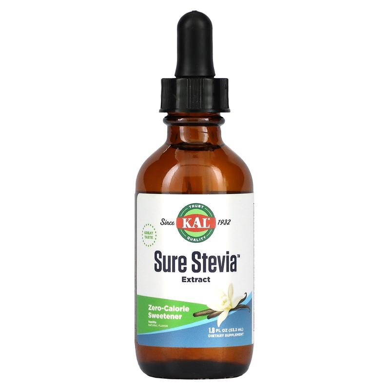KAL Sure Stevia Extract, Vanilla, 1.8 fl oz (53.2 ml)