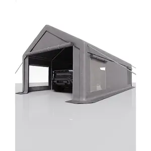 13x25FT Windproof Carport Canopy with Doors Windows & Sandbags, All Weather Outdoor Shelter for Bass Boats, Tractors, and SUVs
