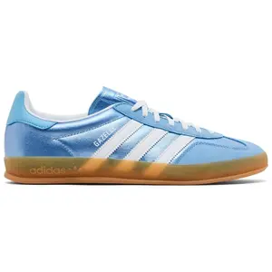 Adidas Gazelle Indoor Blue Cloud White Gum JS1407 Women's Fashion Sneaker New