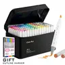 Alcohol Markers Set, 48-168 colours Dual Tip Art Pens, Fine Tip Markers, Double Tipped Markers, for Coloring & Sketching, Vibrant Colors, Ideal for Artists & Adults, Creative Drawing Supplies, Perfect Christmas Gift & New Year Gift