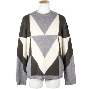 Pre-owned MONCLER Wool Small Leather Goods AGLIONE TRICOT GIROCOLLO Sweater