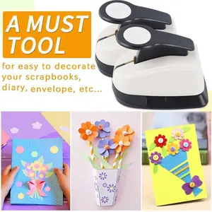 Circular Embossing Tool Kids Puncher DIY Plant Specimen Maker, Children Handmade Press Flower Machine, Craft Kit for Creative Projects