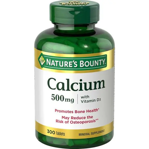 Nature's Bounty Calcium Plus 400 IU Vitamin D3, 300 Tablets