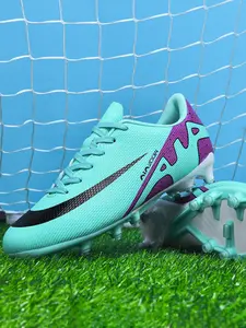 New Youth Soccer Shoes Football Field Boots Recommendation, School Student Competition Training Low Top Long Studs, Durable Anti-Slip Grip, Unisex Adult, Soccer Cleats