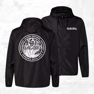 Fangoria Windbreaker Hoodie - Men's Casual Pullover Top - Menswear shirt  hoodie jacket  men