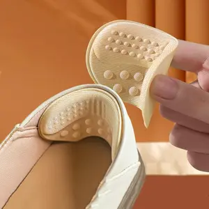 Heel Protector, Anti-heel Drop Shoes Lefebvre Shoes Leather Heel Anti-friction Sticker, High Heels Half-size Cushion