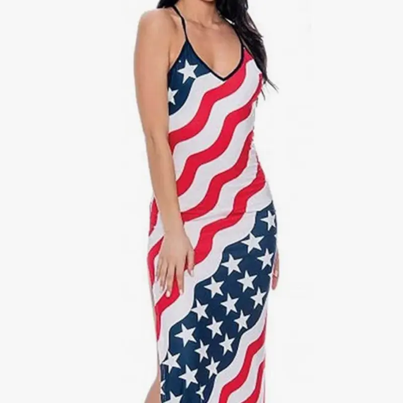 4th of July Dress for Women American Flag Print Independence Day Long Maxi Dresses Siless Casual Summer Beach Dress Sizes- S and L - TikTok Shop 4th of July Dress for Women American Flag Print Independence Day Long Maxi Dresses Siless Casual Summer Beach Dress Sizes- S and L - TikTok Shop