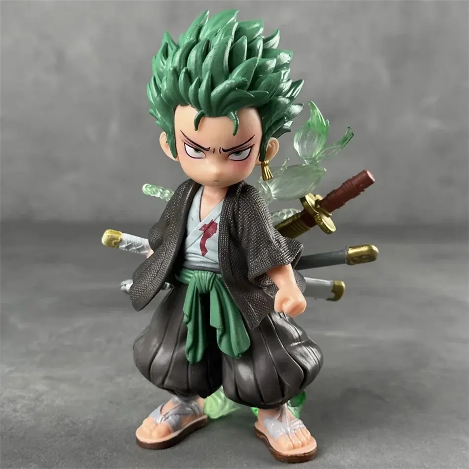 Roronoa Zoro posable figure, PVC anime figure, collectible, decorative toy, birthday gift.