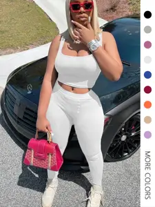 USBOUTIQUE CHIC Women‘s 2026 Spring Two Piece Set Floral Print Short Sleeve Top & Comfortable Pants Relaxed Fit Outfit