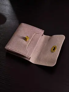 Women's PU Leather Mini Wallet, Lock Closure, Multi-Layer Design, Ultra-Thin Card Holder, Casual Style, Daily Use