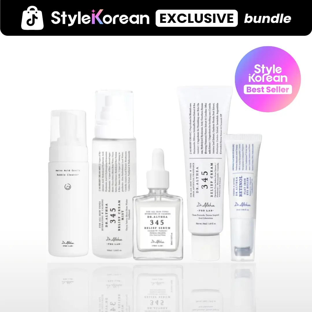 [Dr.Althea] Complete Barrier Recovery Routine Set | Sensitive Skin Hydration & Barrier Care. 345 Serum, Cream Mist, Barrier Cream, Amino Bubble Cleanser,  Eye Serum