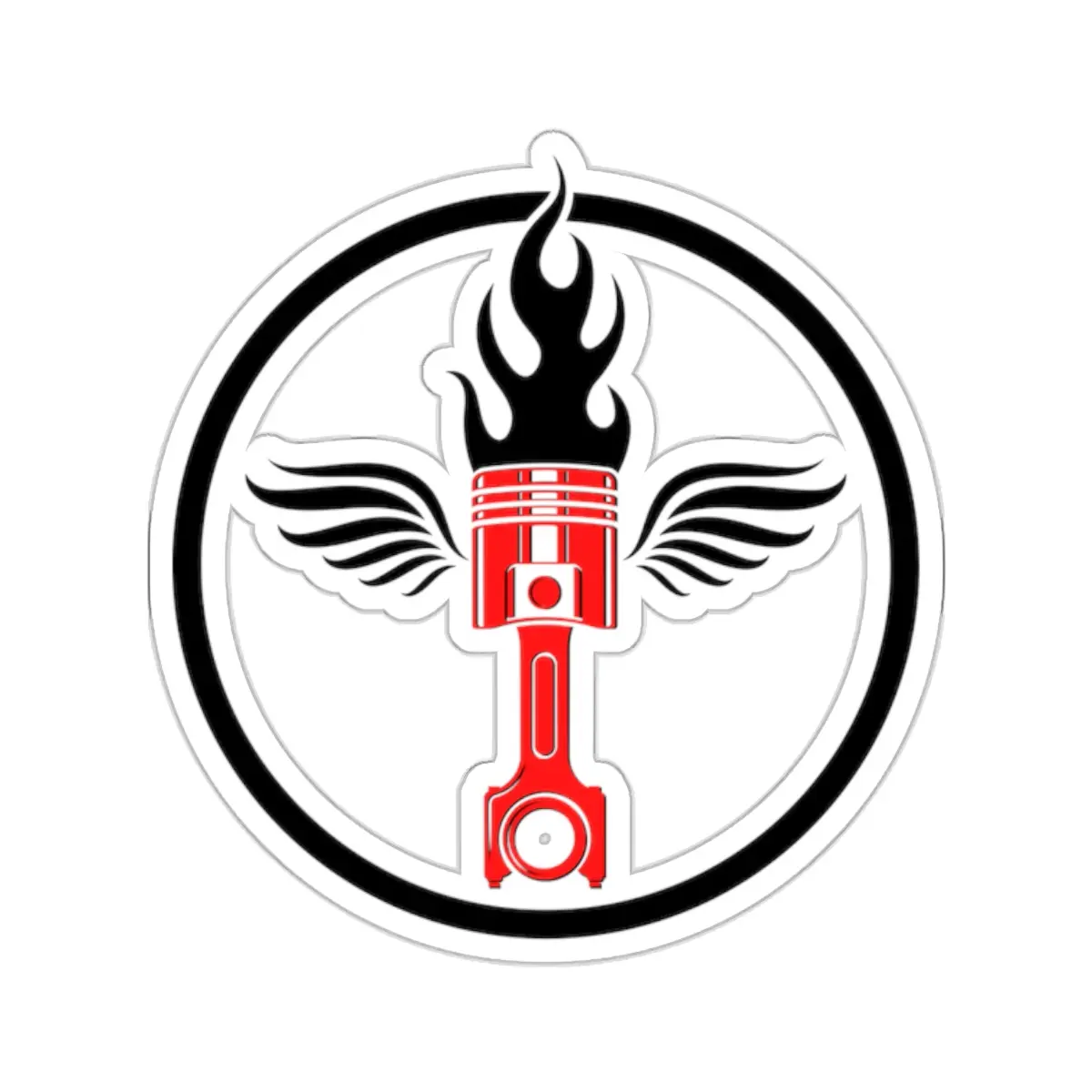 Fast Car Piston Sticker - Nascar F1 Sticker / Speed Racing Sticker / Car sticker for guys