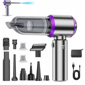 Handheld  Vacuum Cleaner, 21000PA Rechargeable High Power Cordless Mini Vacuum Cleaner and Blower 4-in-1 with 3 Gear, Vacuum with Brushless  for , , Office, PC