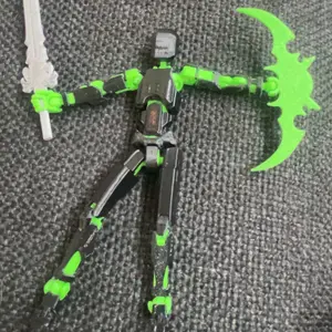 1pc/2pc T13 (Assembly Completed) 3D Printed Action Figure,Dummy titan 13 Robot Action Figures, T13 Collectible Action Figure Articulated, for Collectors Desktop Decorations, muñeco de acción