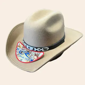 Tejana Gamusa Classic Western Hat with Leather Band and Star Buckle for Casual and Themed Outfits