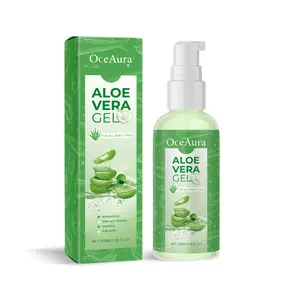 OceAura Aloe Vera Nourishing Moisturizing Gel Gentle hydrating and refreshing skin moisturizing cooling care gel Skincare Moisturizer Apple Aloevera
