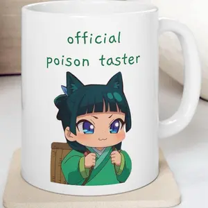 [TokiBearCo Original Design] Official Poison Taster Maomao Apothecary Diaries  Anime Quote Mug, Funny Gift for Friends, Coffee Lover Mug, Unique Home Decor, Anime Fan Merchandise, Birthday Present Ceramic Drinkware Tea Tumbler 11Oz