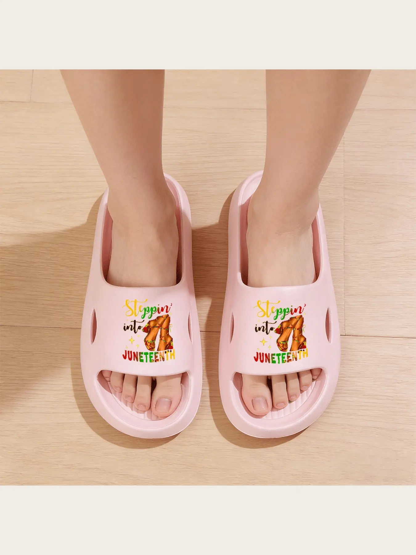 Juneteenth Inspired Sandals with Colorful Straps and Heels African American Heritage Celebration Footwear Stylish Comfortable Shoes for Women Summer Fashion Statement