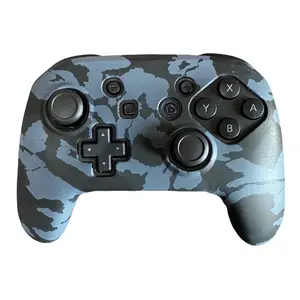 JenDore Dark Gray Camo Anti-Slip Silicone Grip Cover Compatible with Nintendo Switch Pro Controller