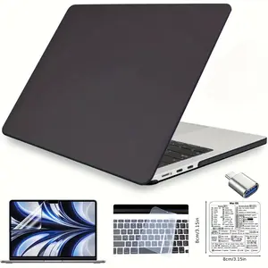 5-Piece Set for Macbook Pro & Air Models A2179/a1932/a2337, Durable Protection Cover, Laptop Casing, Screen Guard, Keyboard Protector, Quick Start Guide