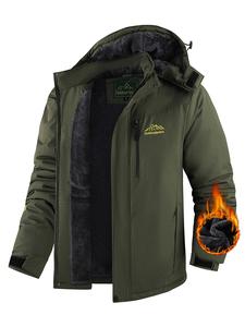 Men's Winter Coats Waterproof Ski Snow Jacket Warm Fleece Jacket Parka Raincoats With Multi-Pockets coat for men