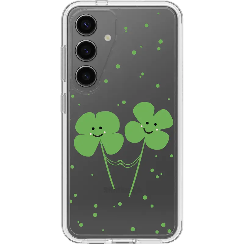 OtterBox Galaxy S24 Case Symmetry Series Clear Clovers
