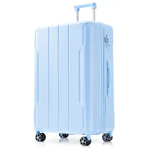 Hardshell Luggage, Lightweight Durable ABS Suitcases with Double Wheels, Expandable 28-inch Checked Luggage 28"