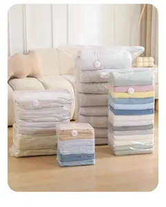 Save Space Instantly Vacuum Storage Bags for Clothes, Blankets & Bedding, 15 Pack Compression Organizer Bags No Pump Needed, Sealed Space Saver for Moving, Closet Organization & Travel Packing