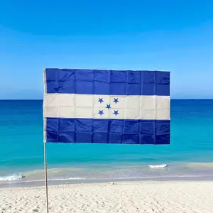 Honduras Flag 3x5 Feet Outdoor Indoor Blue White Stars Polyester Fabric for Home Decor and Events