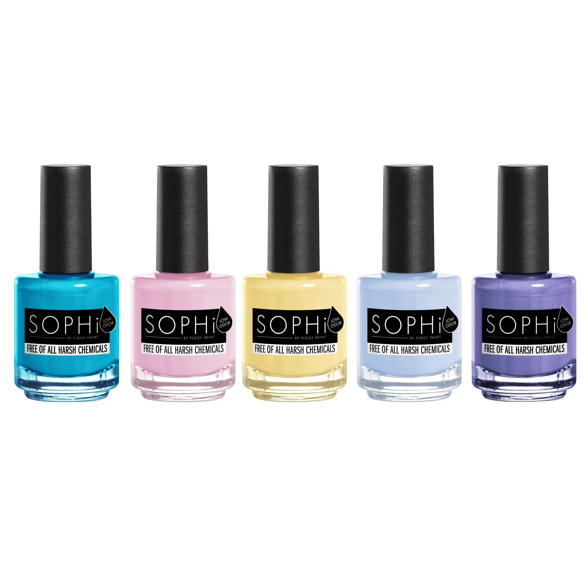 SOPHi Enchanted Dreams Non-toxic Nail Polish Pretty Shore Soft Launch Morning Glow On Cloud 9 Dance Lilac No One's Watching 0.5 fl oz Cruelty-free Vegan