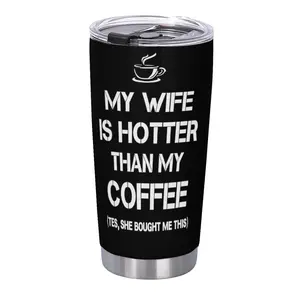 A wife's gift for her husband, the ideal gift for the most amazing husband, a 20Oz coffee cup, perfect for anniversaries and birthdays, and a thoughtful gift for Valentine's Day or Father's Day Customized Chivas Gradient Stranger Things Insulated Mug