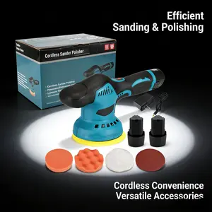 6-in-1 Wireless Mini Polisher 6-Speed Adjustable for Car Boat Fine Polishing Waxing Scratch Removal