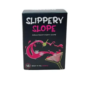 SLIPPERY SLOPE Ultimate Girls' Night Party Game - 5 Themes, 5x Fun - Funny Girls' Night Night, Funny Drinking Games For Bachelorettes & Birthday Parties, Date Night Games, Halloween & Christmas Gifts