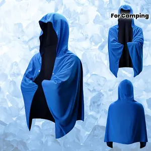 1Pack Cooling Hoodie Towels for Neck and Face, UPF 50 Sun Protection & Instant Cooling, Ice Towels for Hot Weather, Soft Breathable Towel for Sport, Work Out, Gym, Camping & More Activities
