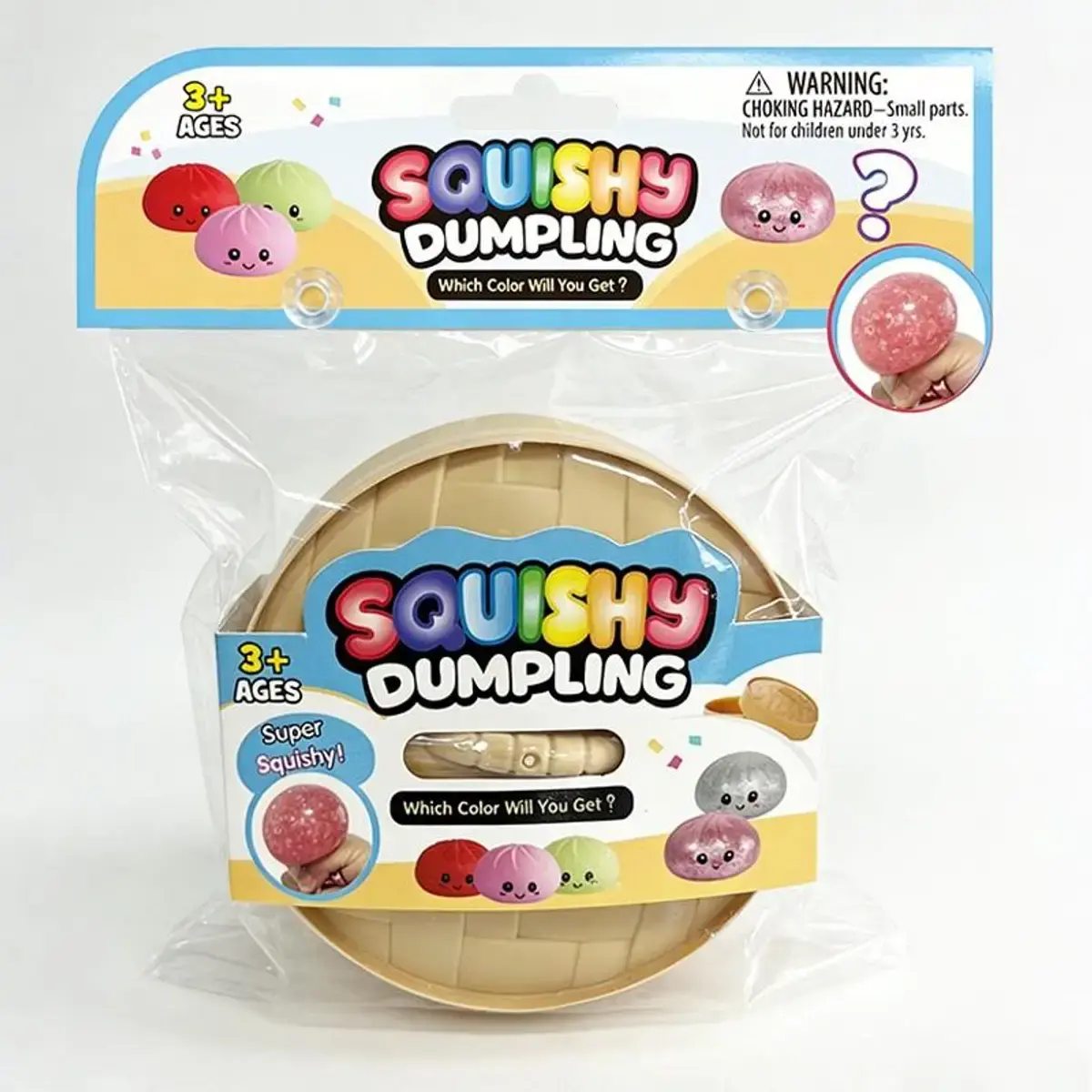 Squishy Dumpling Toy - Assorted Colors