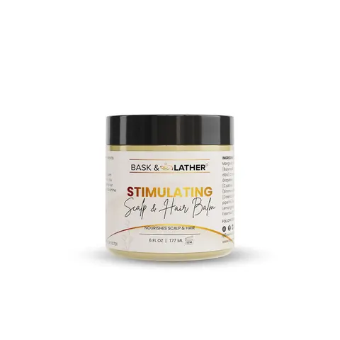 Stimulating Scalp and Hair Balm, Shea Butter and Mango Butter Blend for Moisturizing Haircare