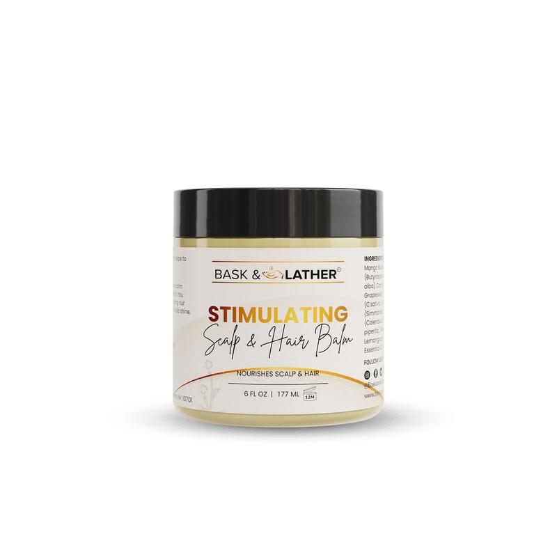Stimulating Scalp and Hair Balm, Shea Butter and Mango Butter Blend for Moisturizing Haircare