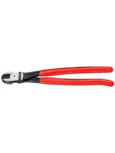Knipex 10 in Center Cutting Nipper - High Leverage, Fixed Forged-On Axle Rivet, Cuts Hard or Thick Wires, Factory Tested